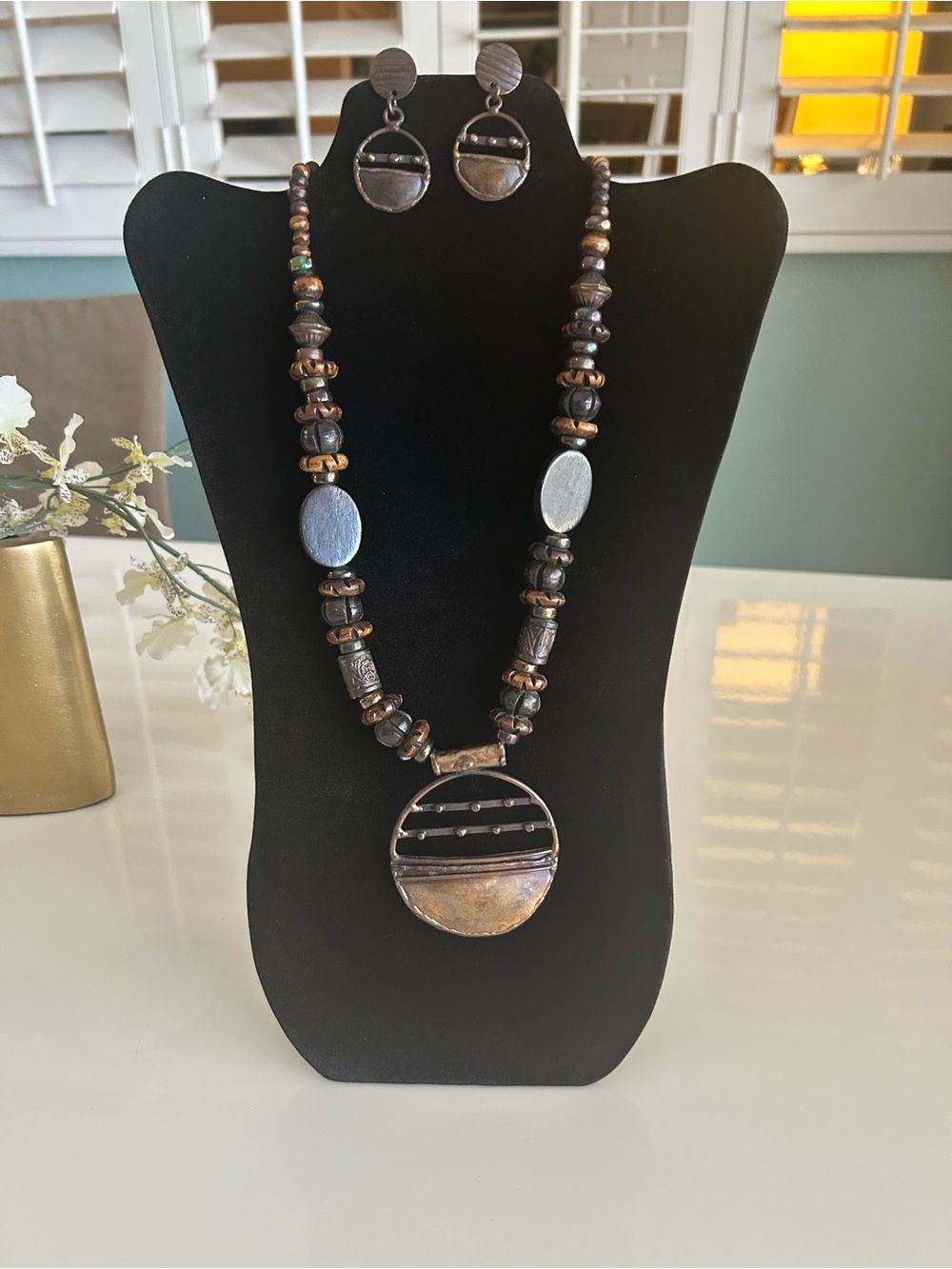 Statement Piece Necklace and Earring Set